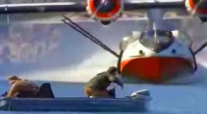 PBY Catalina Scares Fishermen Right Outta Their Boat- Gets Crazy Close