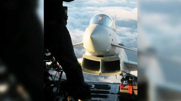 Typhoon Tries To Peek Its Nose Into A C-130 During Filming-Incredible Piloting | World War Wings Videos