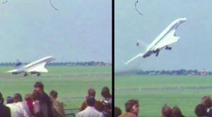 Tupolev Tu-144 Fatal Crash Original video Paris Air show (1973)