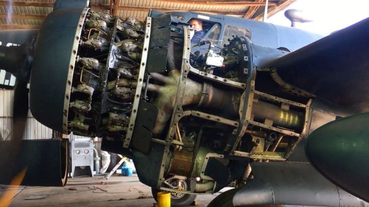 Ventura Bomber Gets Engine Overhaul – Starts Up | World War Wings Videos