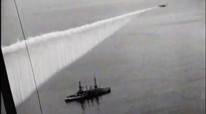 Footage Of Plane Laying ‘Smoke Curtain’- Naval Strategy