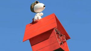 RC Snoopy’s “Flying Dog House” With High-Speed Quad Engines