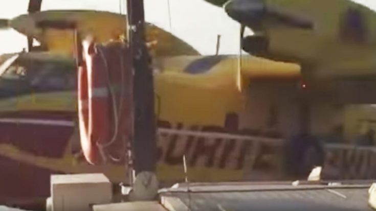 Bystander Captures Water Plane Hitting Dock Post While Scooping Water For Last Week’s Fires | World War Wings Videos
