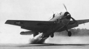 TBF Avenger Takes Off Using JATO For The First Time