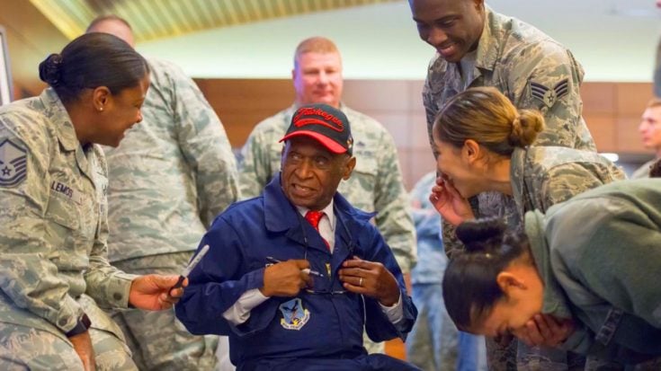 Tuskegee Airman Gives Vital Lesson To F-22 Crew – The Most Important Detail | World War Wings Videos