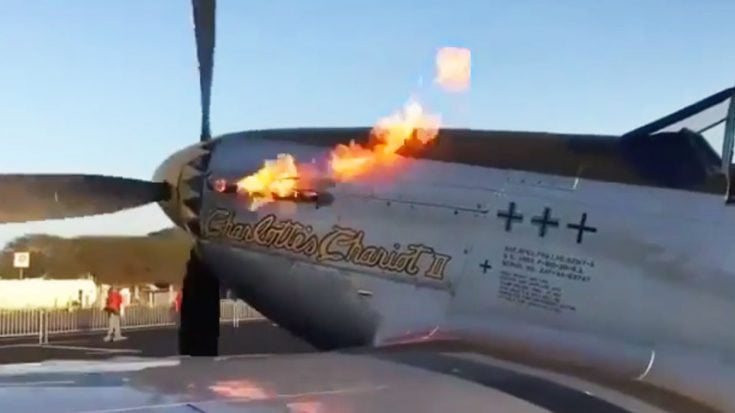 P-51 Mustang Spits Fire For A While Before Startup-Turn Up The Volume!! | World War Wings Videos