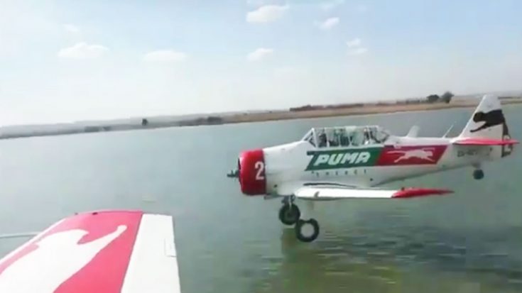 T-6 Skids On Top Of The Water | World War Wings Videos