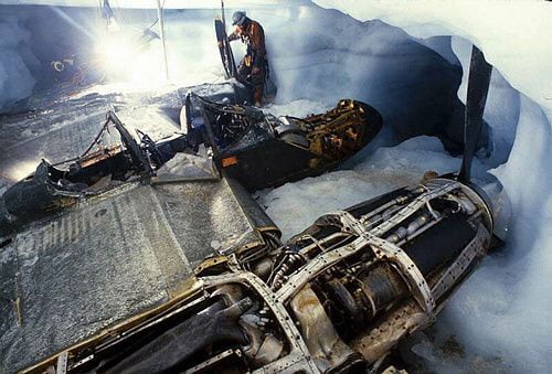 Rare Pictures Of P 38 Glacier Girl Excavated From Under 250 Feet Of Ice