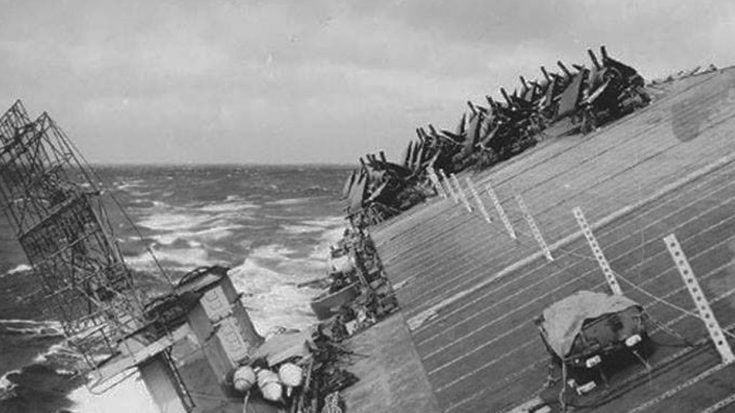 Massive Storm Nearly Crippled US Navy During WWII | World War Wings Videos