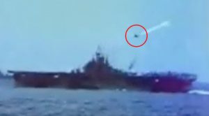 WWII Footage: Kamikaze Targets USS Essex