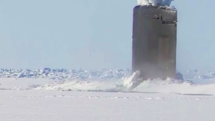 Watch How Easily A Nuclear Sub Can Break Through Thick Ice | World War Wings Videos