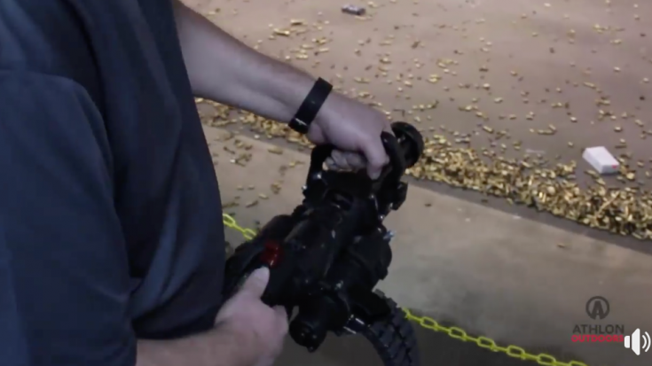 He Brings Suitcase-Sized Minigun to the Indoor Shooting Range | World War Wings Videos