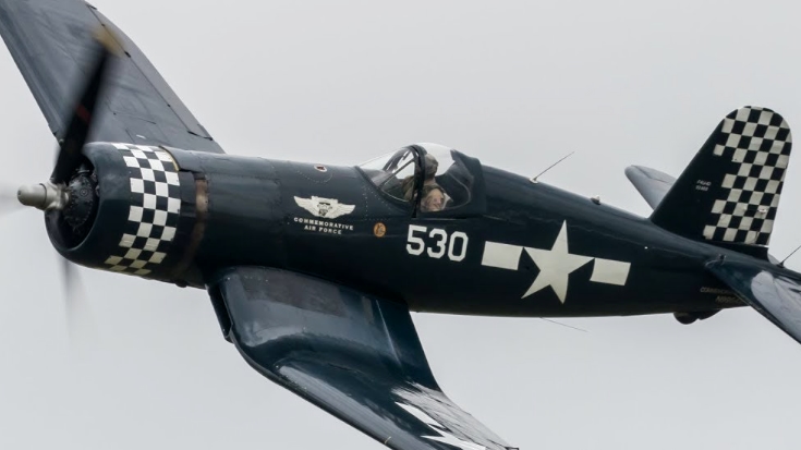Corsair Pulls Off Thrilling Aerobatics, Check Out Those Killer Rolls | World War Wings Videos