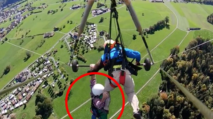 Student Hangs On For Dear Life When Instructor Forgets To Attach Him | World War Wings Videos