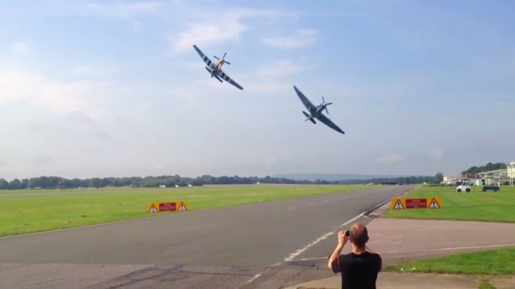 And There You Have It. The Best Spitfire and Mustang Flyby Ever Recorded | World War Wings Videos