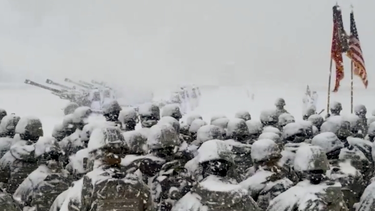 Artillery Brigade Unleashes 21-Gun Salute To Honor President Bush | World War Wings Videos