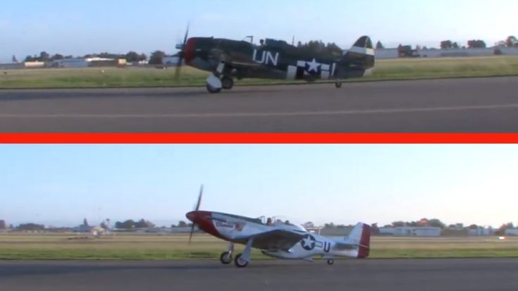 Thunderbolt and Mustang Takeoff- Hear The Difference | World War Wings Videos