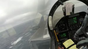 Impressive Bad Weather F/A-18 Super Hornet Carrier Landing