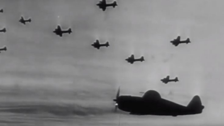 WWII Dog Fight Footage- Thunderbolts and BF-109s Go At It | World War Wings Videos