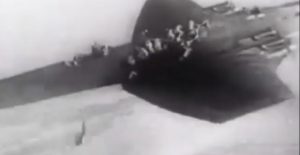 Footage Of Soviet Paratroopers Sliding Off The Wings Of Tupolev TB-3s
