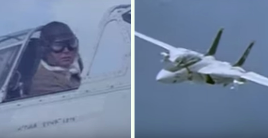 F14 Tomcats Take On Japanese Zeros Scene From "Final Countdown