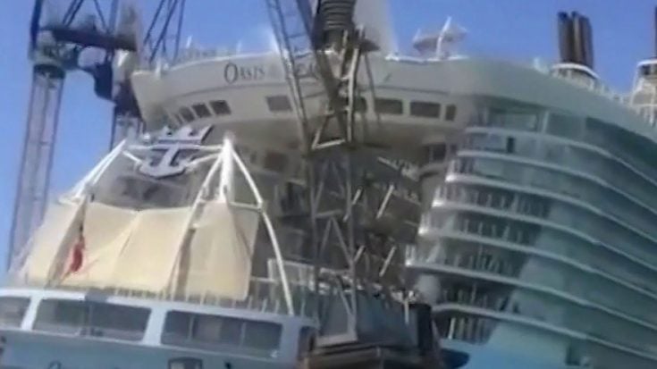 Massive Crane Just Collapsed Through A Billion Dollar Cruise Ship | World War Wings Videos