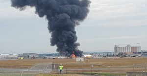 WWII B-17 Bomber Has Crashed At Airport- Hartford, Connecticut