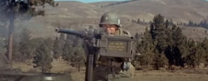 Audie Murphy Repels German Attack With Tank .50 Cal