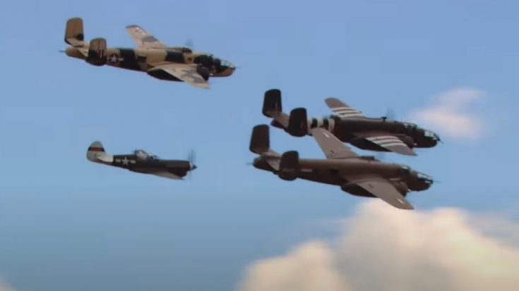 THREE B-25 Mitchells Air Display with Great Sound | World War Wings Videos