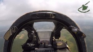 Cockpit View of A-10 Landing On Highway