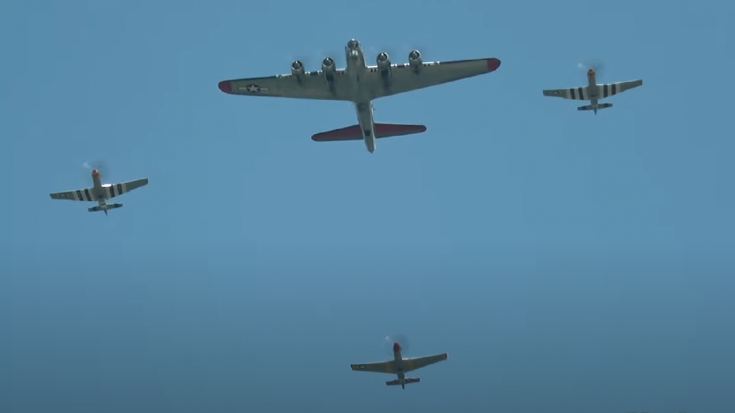 B-17 and P-51 Formation and Low Flybys | World War Wings Videos
