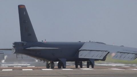 B-52 Crosswind Take Off- Looks Daring | World War Wings Videos