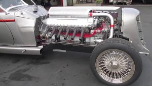 Sound of V12 Airplane Engine in Car