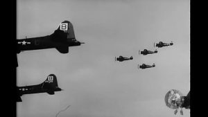 WWII Footage: Thunderbolts Tear Through Enemy Planes With .50 Cals