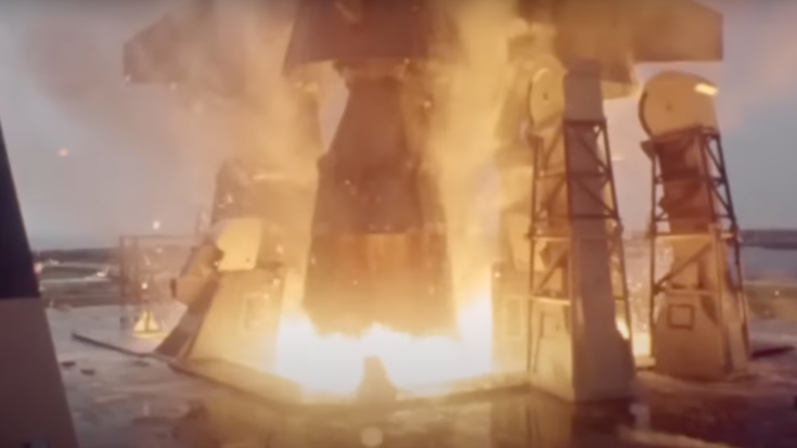 Apollo 11 Saturn V Launch Slow Motion 16mm Film | World War Wings Videos