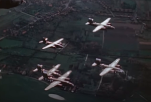 WW2 Color B-26 Marauders Over Germany
