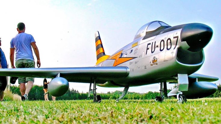 Model F-86D Sabre With Turbine Engine Takes Flight | World War Wings Videos