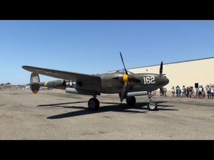 Steve Hinton takes the Planes of Fame’s P-38 for a little spin