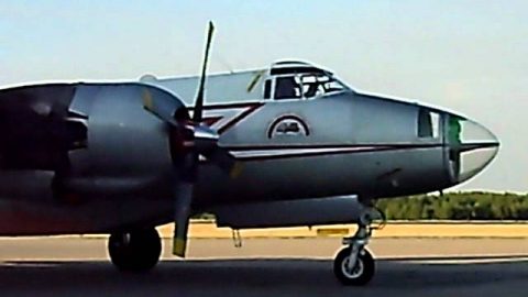 P-2 Neptune Start up and taxi, R-3350 engine | World War Wings Videos