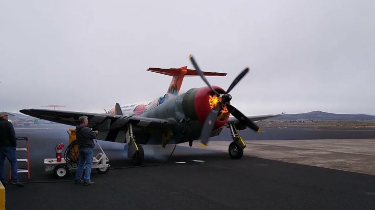 P-47 Thunderbolt Engine Fire | World War Wings Videos