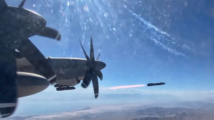 KC-130J Harvest Hawk Fires Hellfire and Griffin Missiles | World War Wings Videos