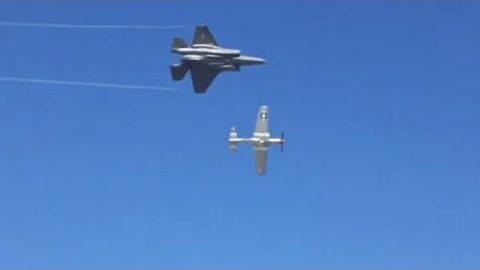 F-35A Lightning & P-51 Mustang | World War Wings Videos