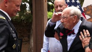 WWII veteran presented Bronze Star Medal 75 years later