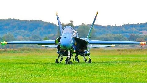 Huge RC F-18 Blue Angels Scale Model | World War Wings Videos