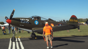 P-39 Startup With Engine Backfire