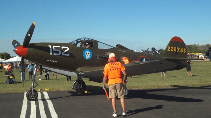 P-39 Startup With Engine Backfire | World War Wings Videos