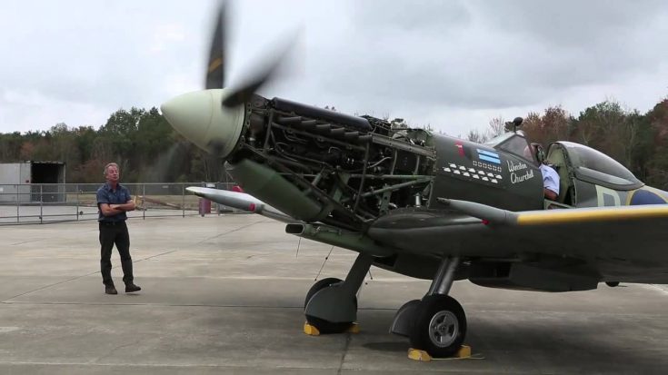 Spitfire MK XVI – First Engine Run in 17 Years! | World War Wings Videos