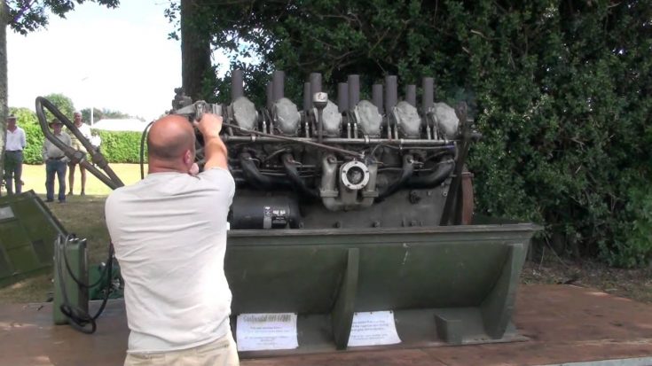 Very Loud Continental M48 Battle Tank Engine | World War Wings Videos