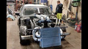 WWII Tank Engine Into a Car