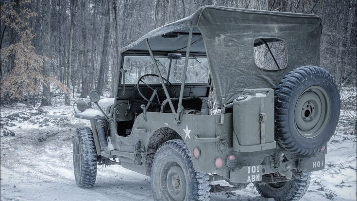 Willys Jeep cold Start in a hard freeze | World War Wings Videos